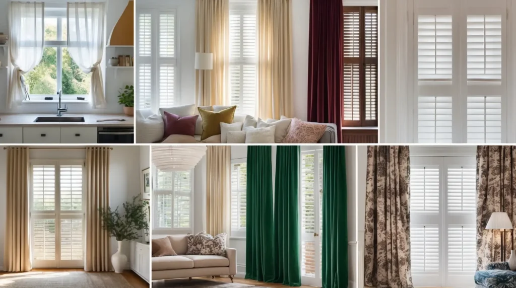 Curtains for Windows with Shutters Choosing Fabrics and Colors
