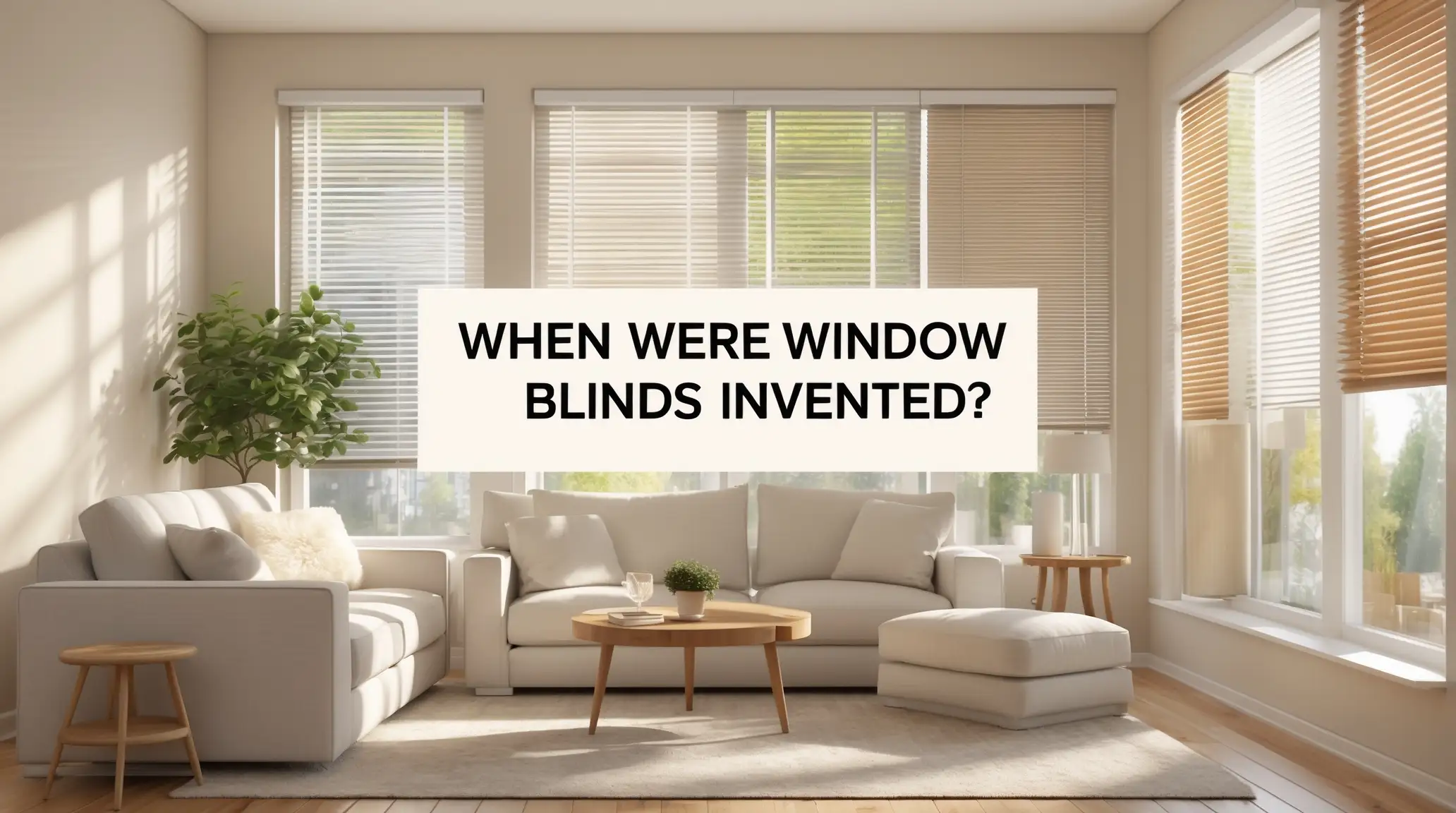 when were window blinds invented