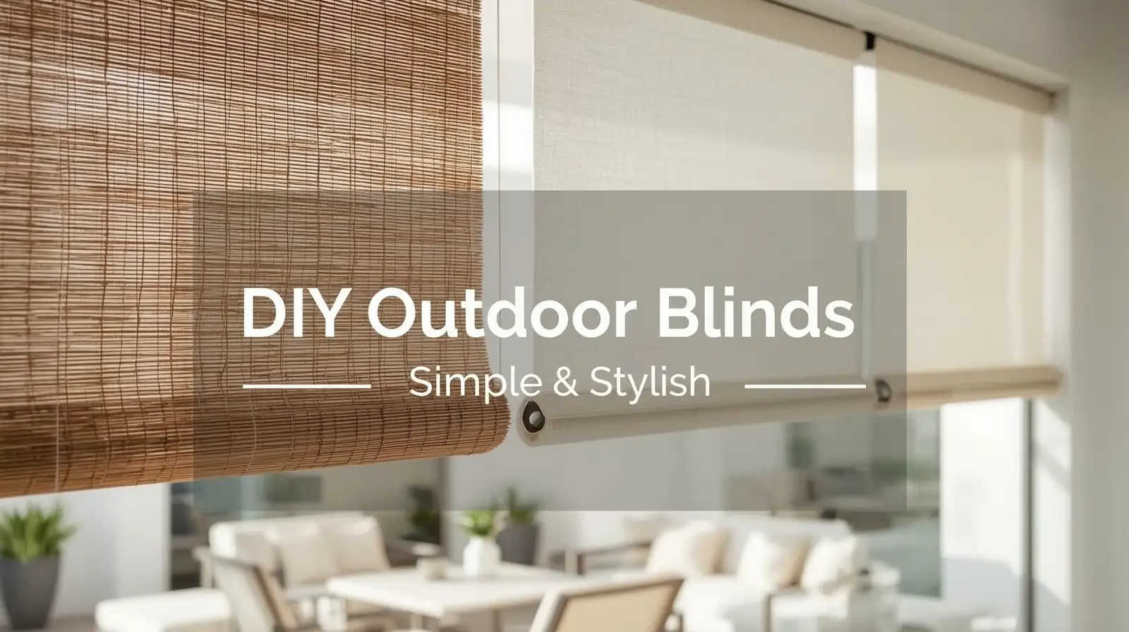 diy outdoor blinds