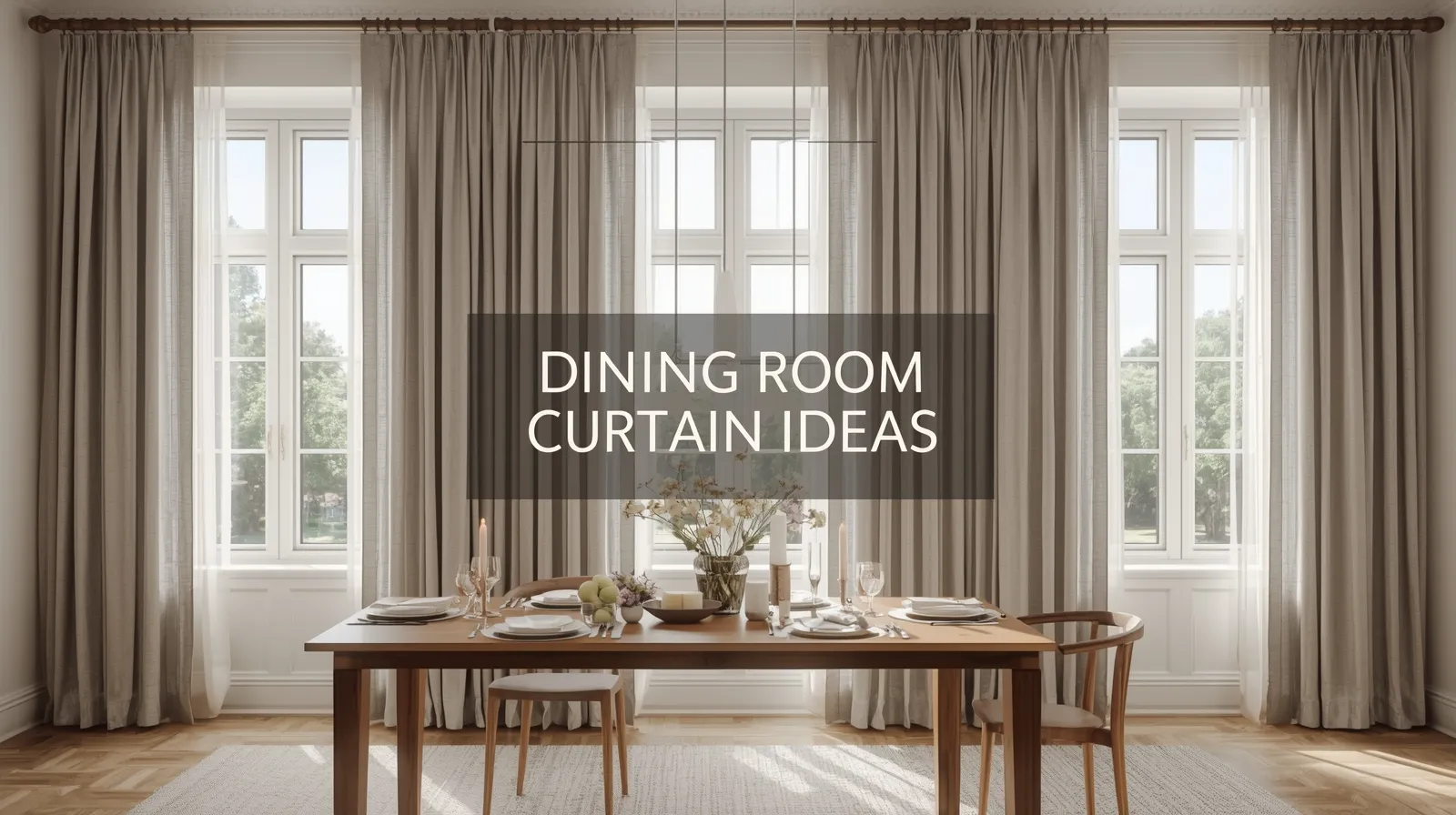 Dining room curtain ideas