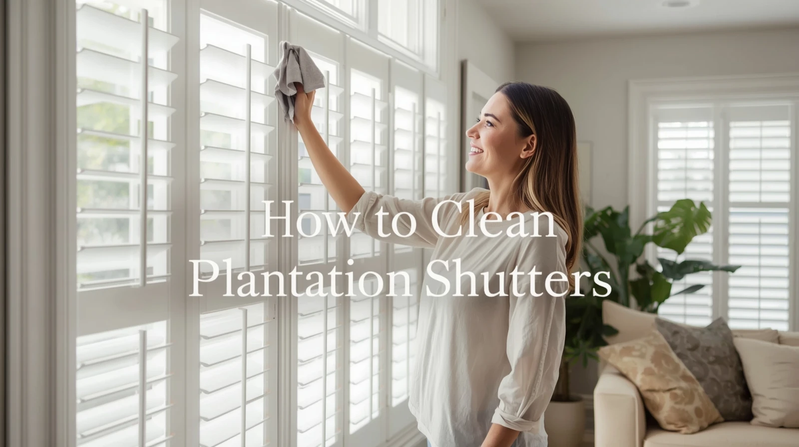 how to clean plantation shutters
